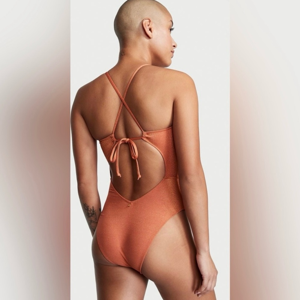 VS Rust Cutout Swimsuit, L NWOT
